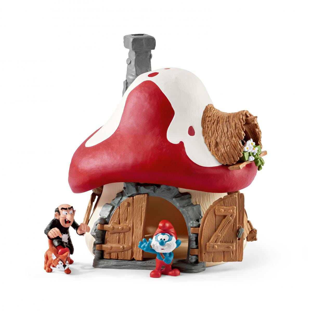 Smurf house with 2 figurines