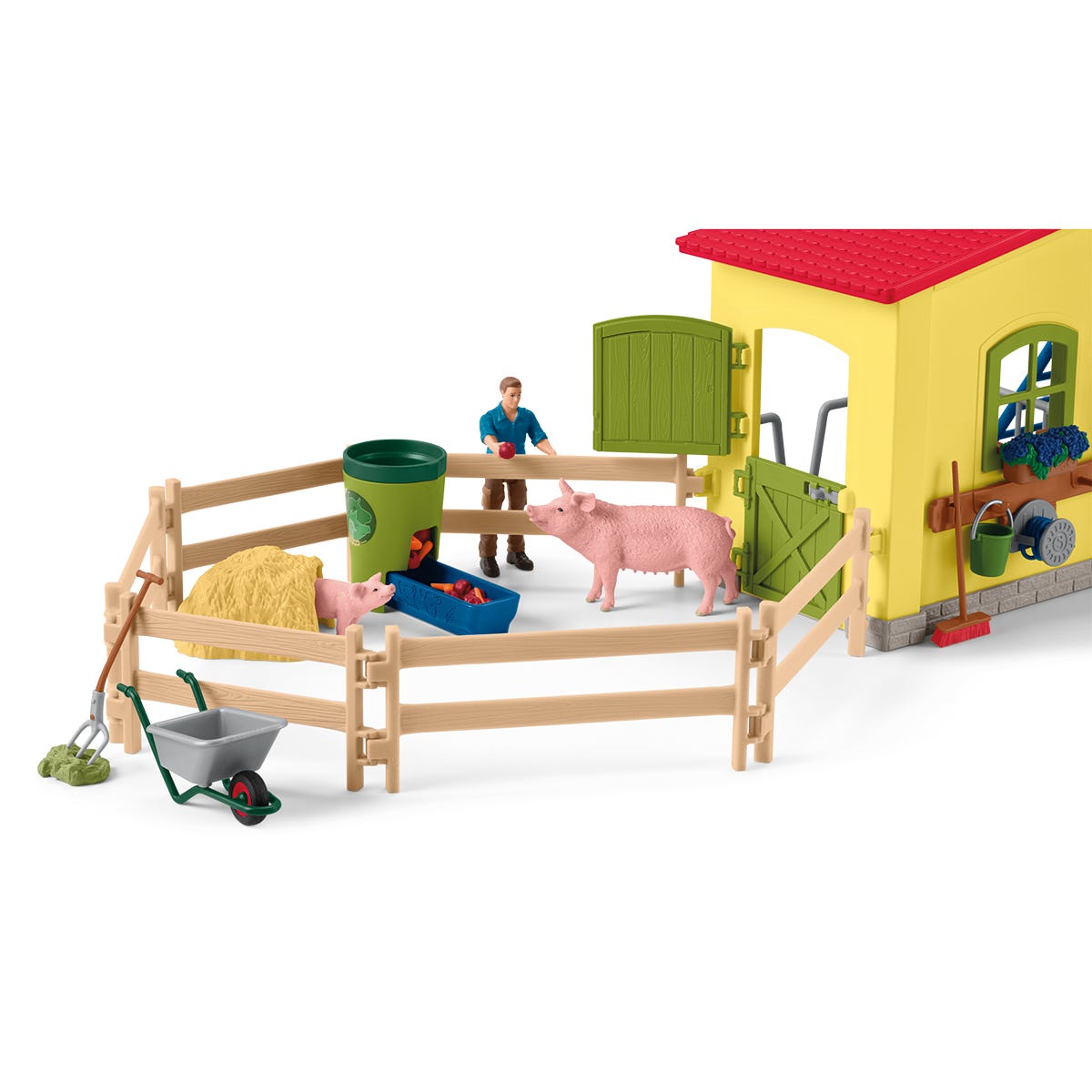 schleich FARM WORLD | Grote rode boerderij met boerderijhuis 42606 schleich FARM WORLD | Grote rode boerderij met boerderijhuis 42606
