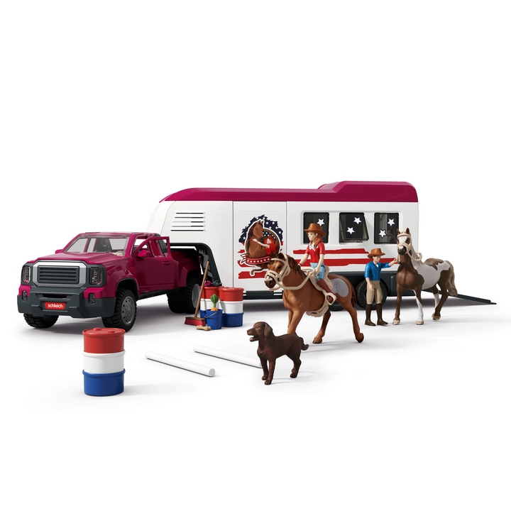Lakeside-truck met aanhangwagen