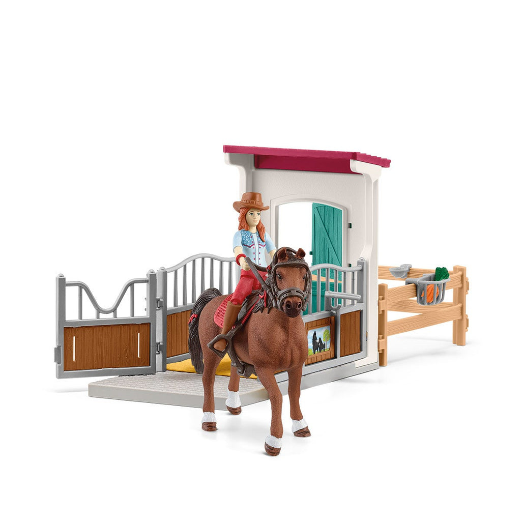 Schleich HORSE CLUB – Coffret Rodéo Hannah – Cheval De Course Et Accessoires – Dès 5 Ans