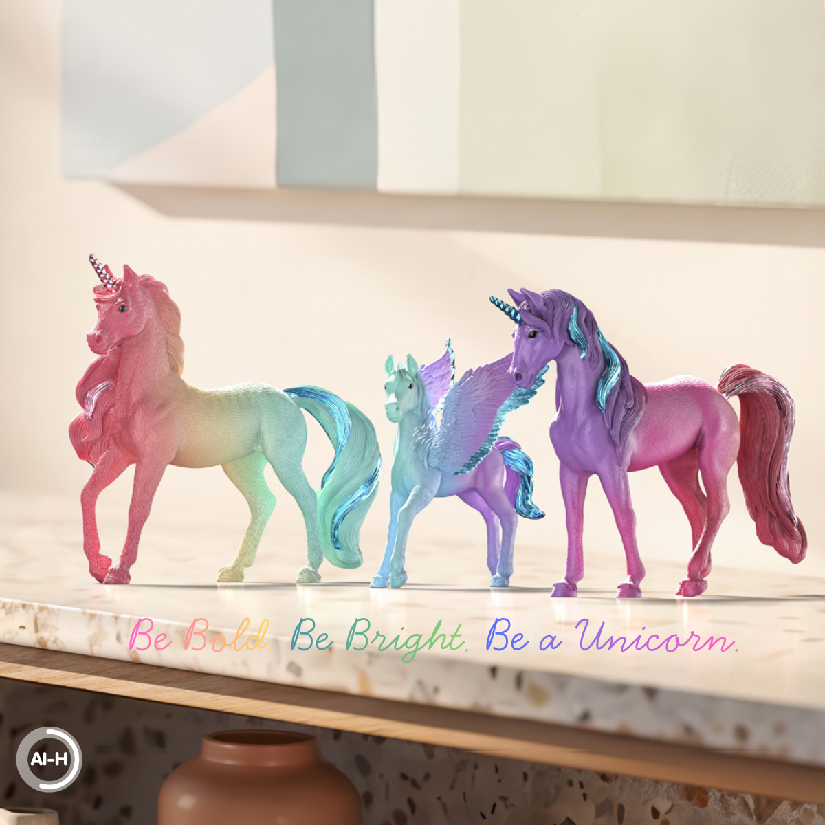 Regenboogeenhoorns 